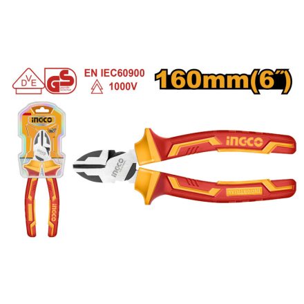 INGCO Clește lateral izolat până la 1000 V 160 mm