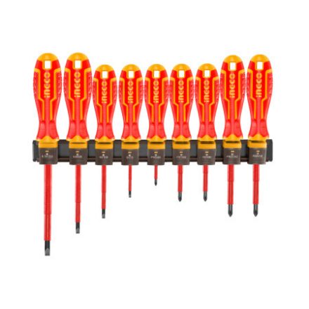 INGCO Set șurubelnițe 9 piese magnetice izolate până la 1000 V