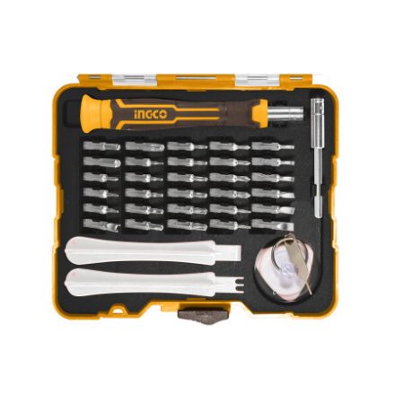 INGCO Set șurubelnițe de precizie 37 de piese