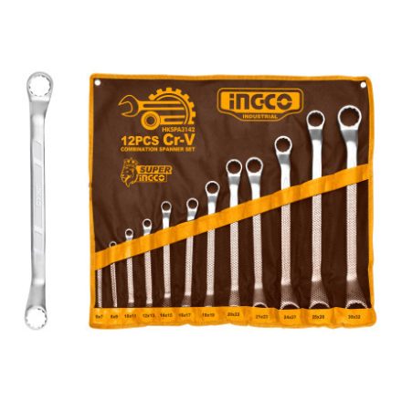 INGCO Set chei hexagonale 12 piese 6-32 mm CrV