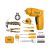INGCO Șurubelniță cu acumulator 4 V + set de scule 38 piese