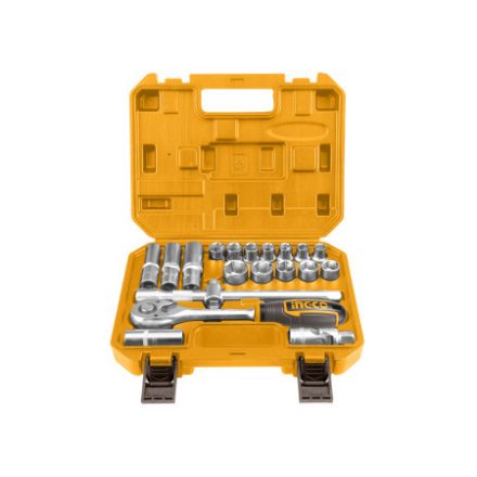 INGCO Set de chei tubulare 20 piese 1/2" 10-24 mm CrV