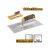 INGCO Mistrie cu dinți 130 x 280 mm inoxidabil 10 x 10 mm cu mâner moale