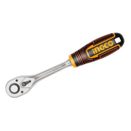 INGCO Mâner cu clichet 1/4" 155 mm 72T CrV