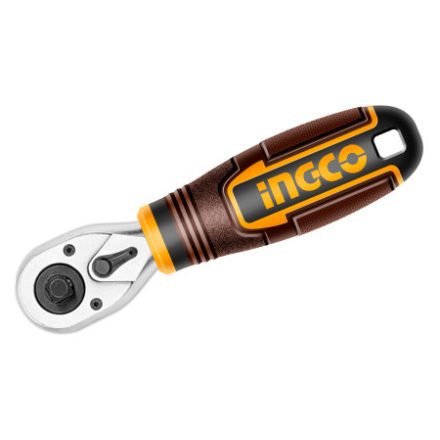 Mini maner cu clichet INGCO 1/4"-3/8" 140 mm CrV CrMo