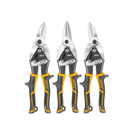 INGCO Set foarfece pentru tăiat tablă, 3 piese, 250 mm