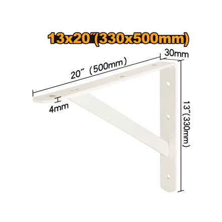 INGCO Suport de rafturi 330 x 500 mm întărit