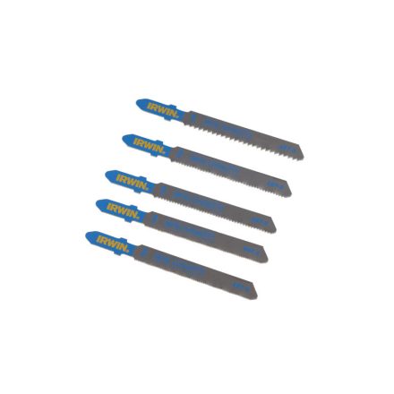 IRWIN Set de lame pentru fierăstrău pendular cu 5 piese, prindere tip T, pentru metal HSS