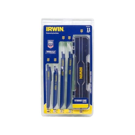 IRWIN Set de lame pentru fierăstrău sabie, 11 piese