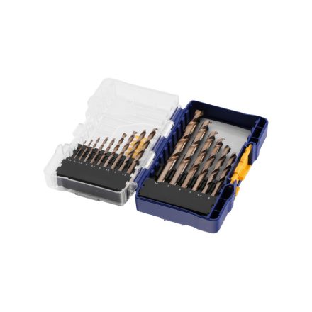 IRWIN Set burghie în spirală 15 piese Cobalt cilindric (1,5-10 mm)