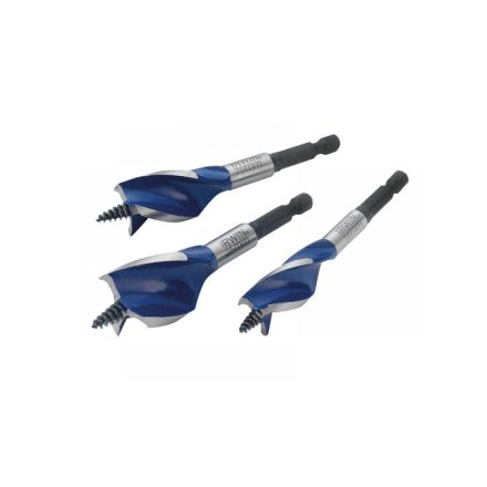 Set de burghie pentru lemn IRWIN, 3 părți, bit Blue Groove 6x