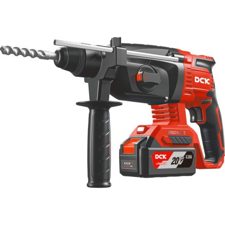 DCK Ciocan rotopercutor cu acumulator 2,8 J SDS-Plus fără perii de carbon 20 V (2 x 5,0 Ah baterie + încărcător)