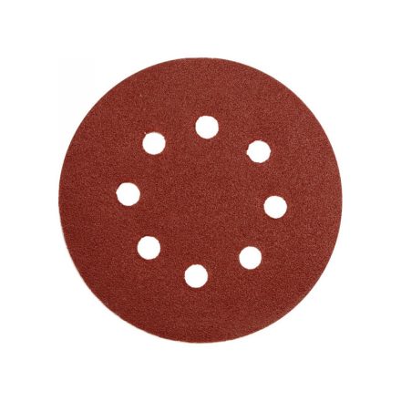 GERMAFLEX Disc de fibră cu fixare velcro 180 mm / P60 8 găuri (5 buc)