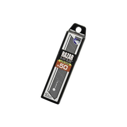TAJIMA Razar Black Lame de înlocuire 18 mm negre (50 bucăți)
