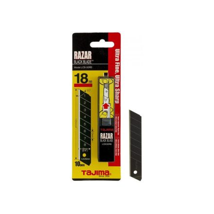 TAJIMA Razar Black Lamă retractabilă 18 mm neagră (10 buc)
