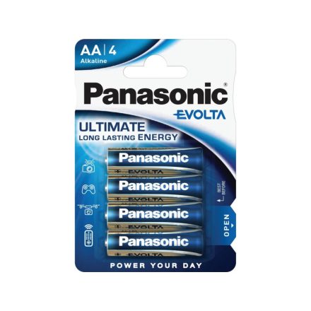PANASONIC EVOLTA AA/creion baterie alcalină super durabilă 1,5 V (4 buc)