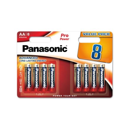 PANASONIC Baterie alcalină super durabilă AA 1,5 V (8 buc)