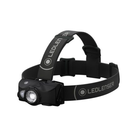 LEDLENSER Lanternă frontală cu LED, reîncărcabilă, MH8 outdoor 600 lm / 200 m, RGB, 1xLi-ion, negru