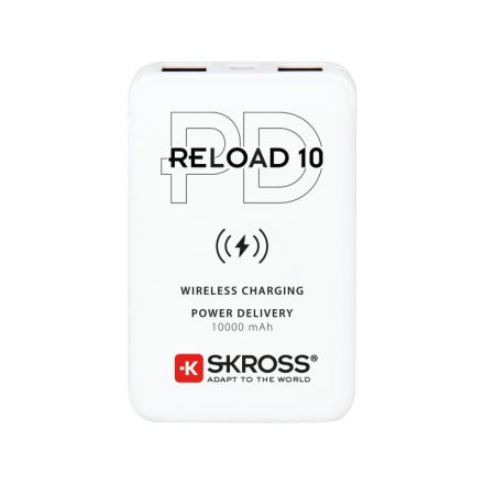 SKROSS Powerbank 10000 mAh cu încărcare wireless cu două ieșiri