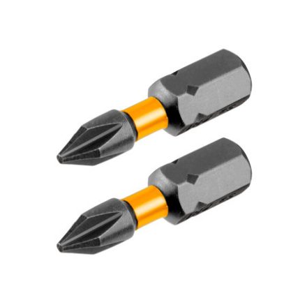 INGCO Vârf de șurubelniță de impact PH1 x 25 mm (2 buc.)