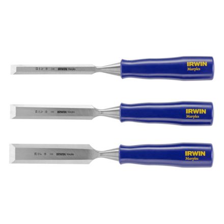 Set dălți pentru lemn IRWIN Marples cu mâner din plastic din 3 părți (13-19-25 mm)
