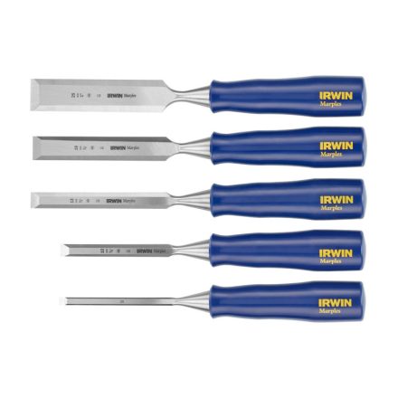 Set dălți pentru lemn IRWIN Marples cu mâner din plastic din 5 piese (6-10-13-19-25 mm)