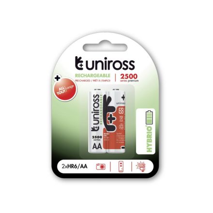 Baterie UNIROSS AA/creion 1,2 V 2500 mAh (2 buc)