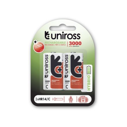 Baterie UNIROSS C/baby 1.2 V 3000 mAh (2 buc)