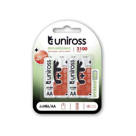 Baterie UNIROSS AA/creion 1,2 V 2100 mAh (4 buc)