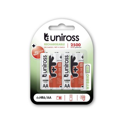 Baterie UNIROSS AA/creion 1,2 V 2500 mAh (4 buc)