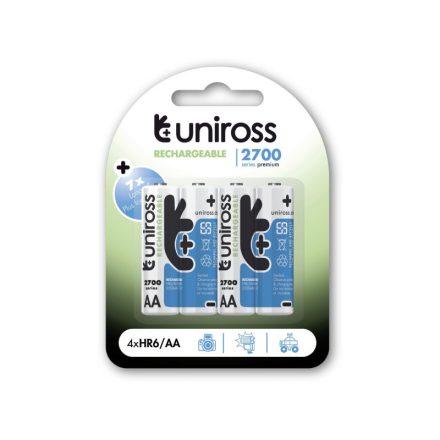 Baterie UNIROSS AA/creion 1,2 V 2700 mAh (4 buc)