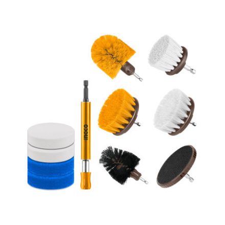 INGCO Set de perii cu 11 piese cu prindere bit