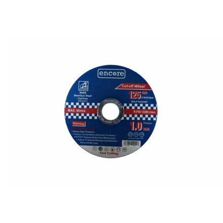 ENCORE Disc de tăiere pentru metal 125 x 1,0 x 22,23 mm STEEL
