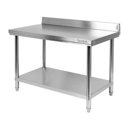 Masa de lucru YATO GASTRO Inox cu raft de jos cu pliere in spate