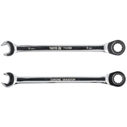 YATO Cheie combinate cu clichet 9 mm / 151 mm 72T CrV