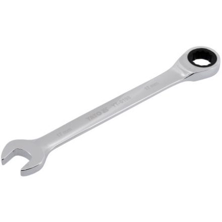 YATO Cheie combinată cu clichet 17 mm / 225 mm 72T CrV