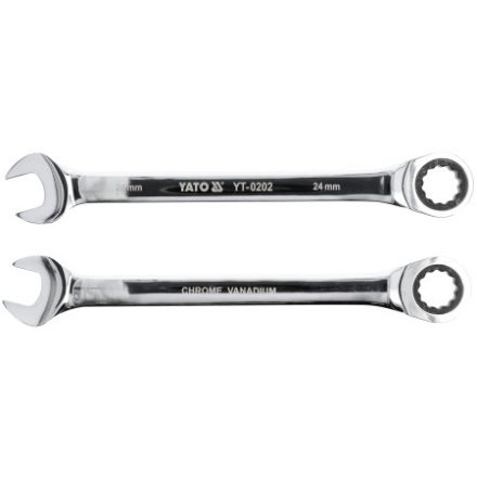 YATO Cheie combinată cu clichet 24 mm / 335 mm 72T CrV