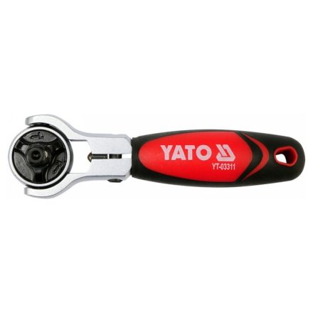 Arborele de antrenare cu clichet YATO 1/4" 72T 115 mm cap rotativ CrV