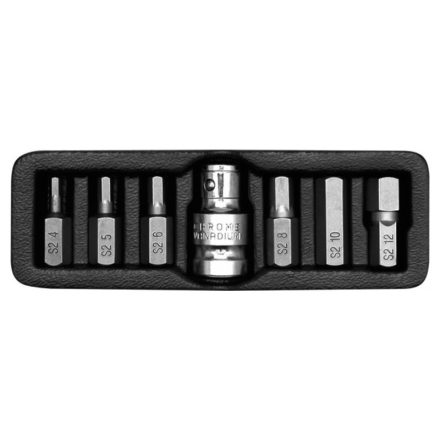 YATO Set de biți (hex) 7 piese 4-12, L=30 mm 1/2"