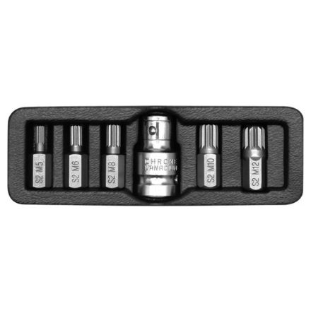 YATO Set de vârfuri 6 bucăți SPLINE M5-M12 L=30 mm 1/2"