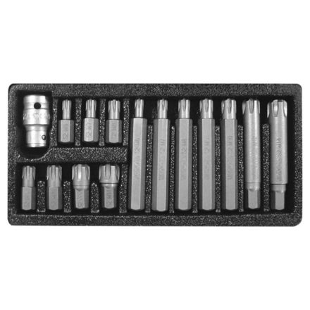 Set chiți YATO 15 bucăți RIBE M6-M14 L=30 mm 1/2"