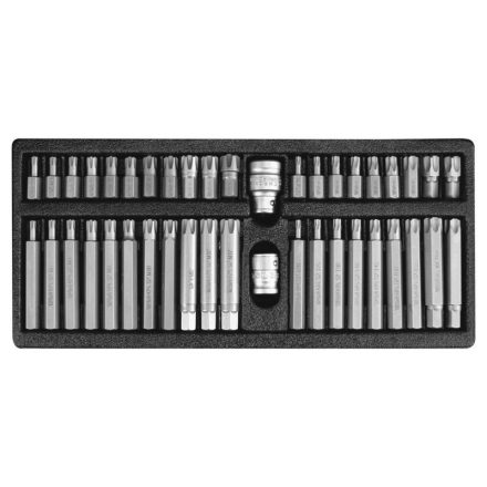 Set de biți YATO Torx 42 buc (1/2" T20-T70+RIBE)