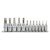 Set de prize YATO Bit 12 piese Torx 1/4", 3/8" CrV
