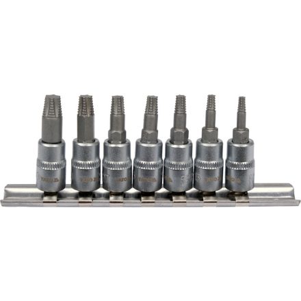 YATO Cheie Torx Extractor șurub Set chei tubulare 7 bucăți 1/4"