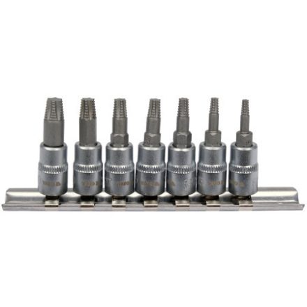 YATO Cheie Torx Extractor șurub Set chei tubulare 7 bucăți 1/4"