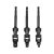 YATO Set de adaptoare pentru chei tubulare 3 părți 1/4" Hex -> 1/4" 3/8" 1/2" pătrat CrV