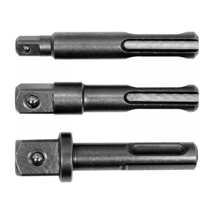 Set de adaptoare pentru chei tubulare YATO 3 piese SDS-Plus -> 1/4", 3/8", 1/2" pătrat
