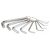 Set chei hexagonale YATO 10 piese 1,5-10 mm CrV
