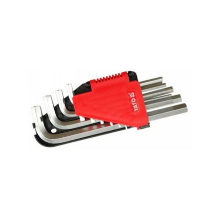 Set chei hexagonale YATO 10 piese 2,0-12 mm CrV