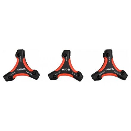 Set chei hexagonale pliabile YATO și chei Torx 26 piese CrV